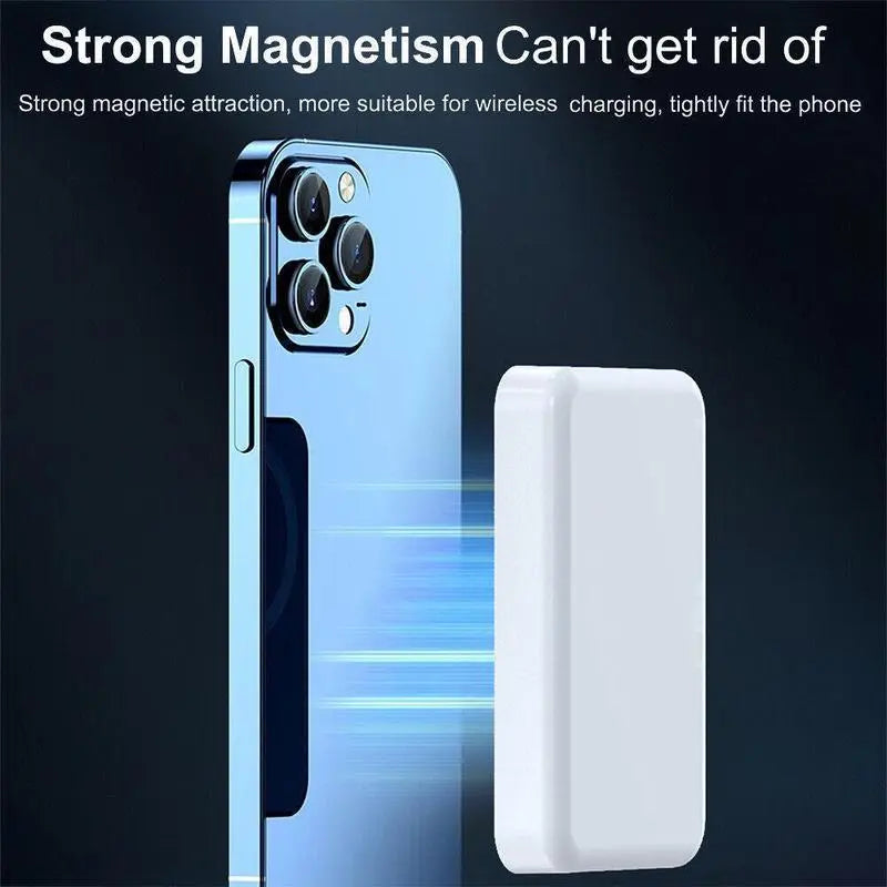 5000Mah Magnetic Power Bank Magsafe Wireless Fast Charger for Iphone 12–17 Pro/Pro Max, Compact Portable Battery Pack Tiktokshopspringglowup
