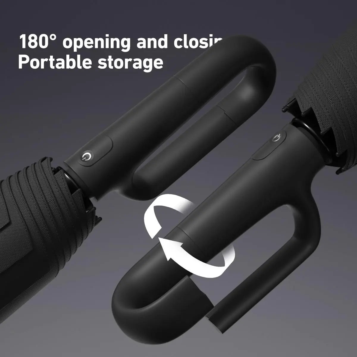 Automatic Folding Umbrella, 1 Count/60Pcs Portable Rain Umbrella with Loop Buckle, Windproof & Waterproof Umbrella for Men & Women #GLOBAL PICKS