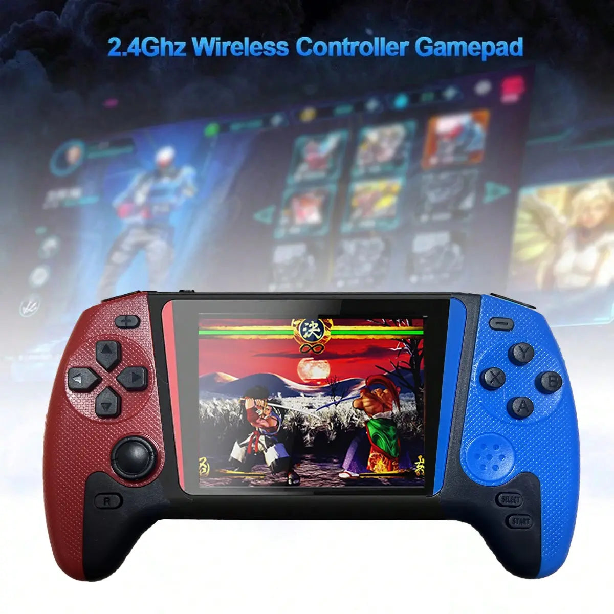 Portable Retro Video Handheld Games Console, 3.5-Inch Joystick, 500 Game Library, Wireless Controller, Rechargeable Battery, TV Connection